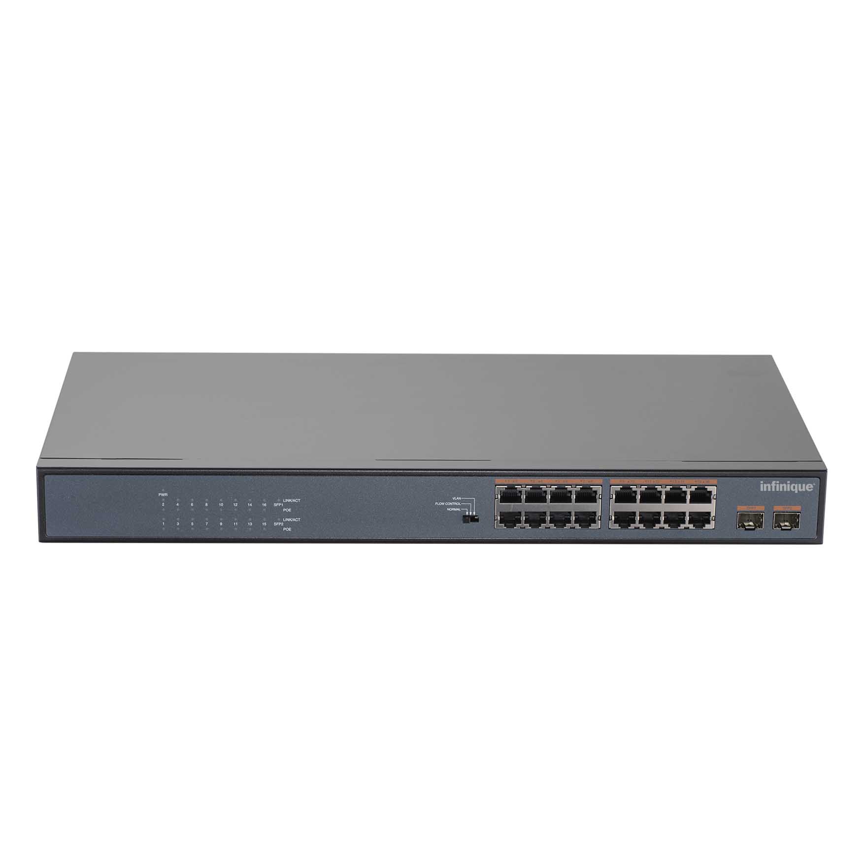 Infinique I2000U Series 18 Ports Access PoE Switch